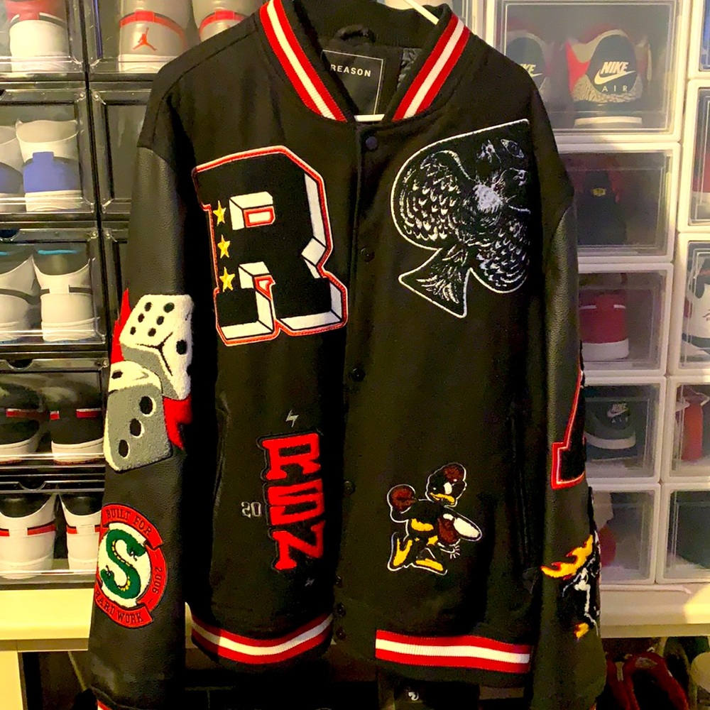Varsity jacket.